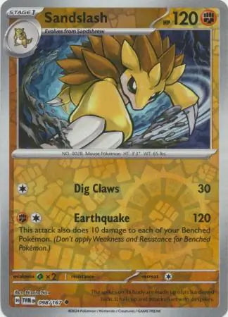 Twilight Masquerade Sandslash #98/167 reverse holo